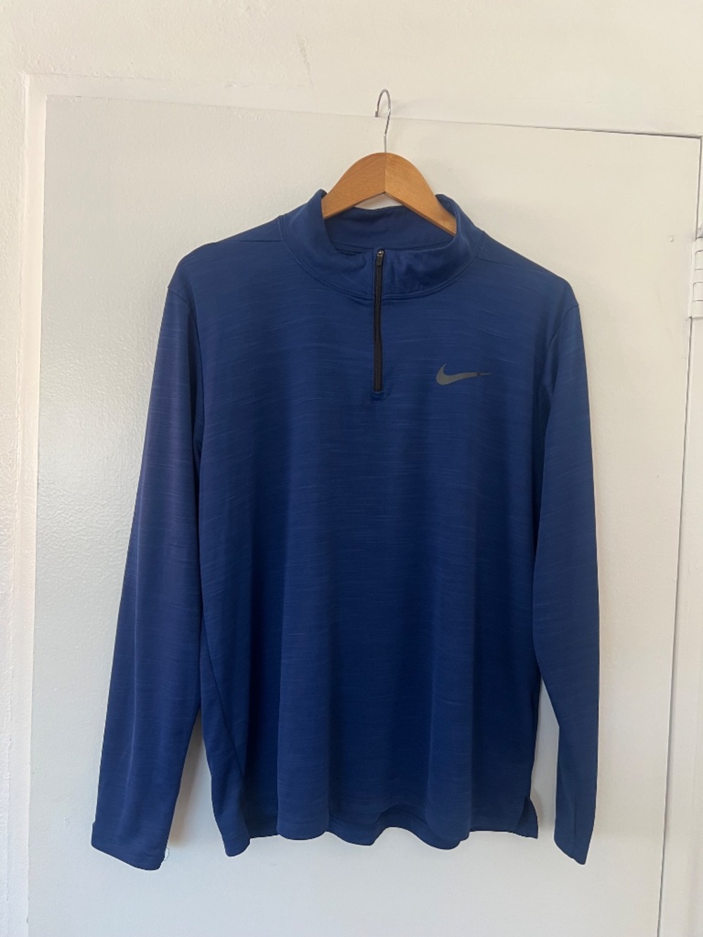 Nike Dri-FIT Quarter Zip Pullover | Navy Blue | Men's Large